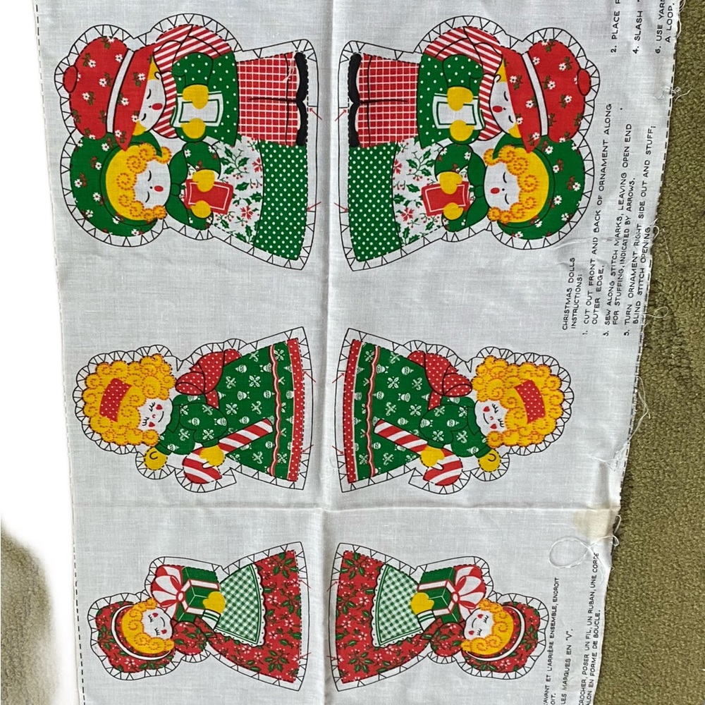 VINTAGE Christmas fabric